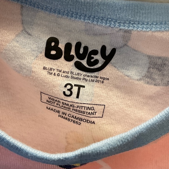 Bluey Pajama Set - Pink and Light Blue - Picture 2 of 4